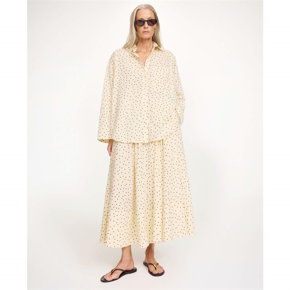 By Malene Birger Derris Voile Skjorte, Polka Dot Print 